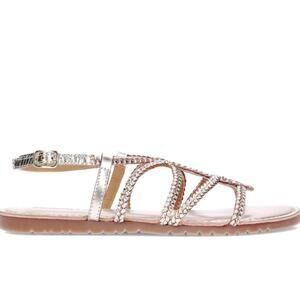 NEW GIOSEPPO women's orlando sandals in platinum